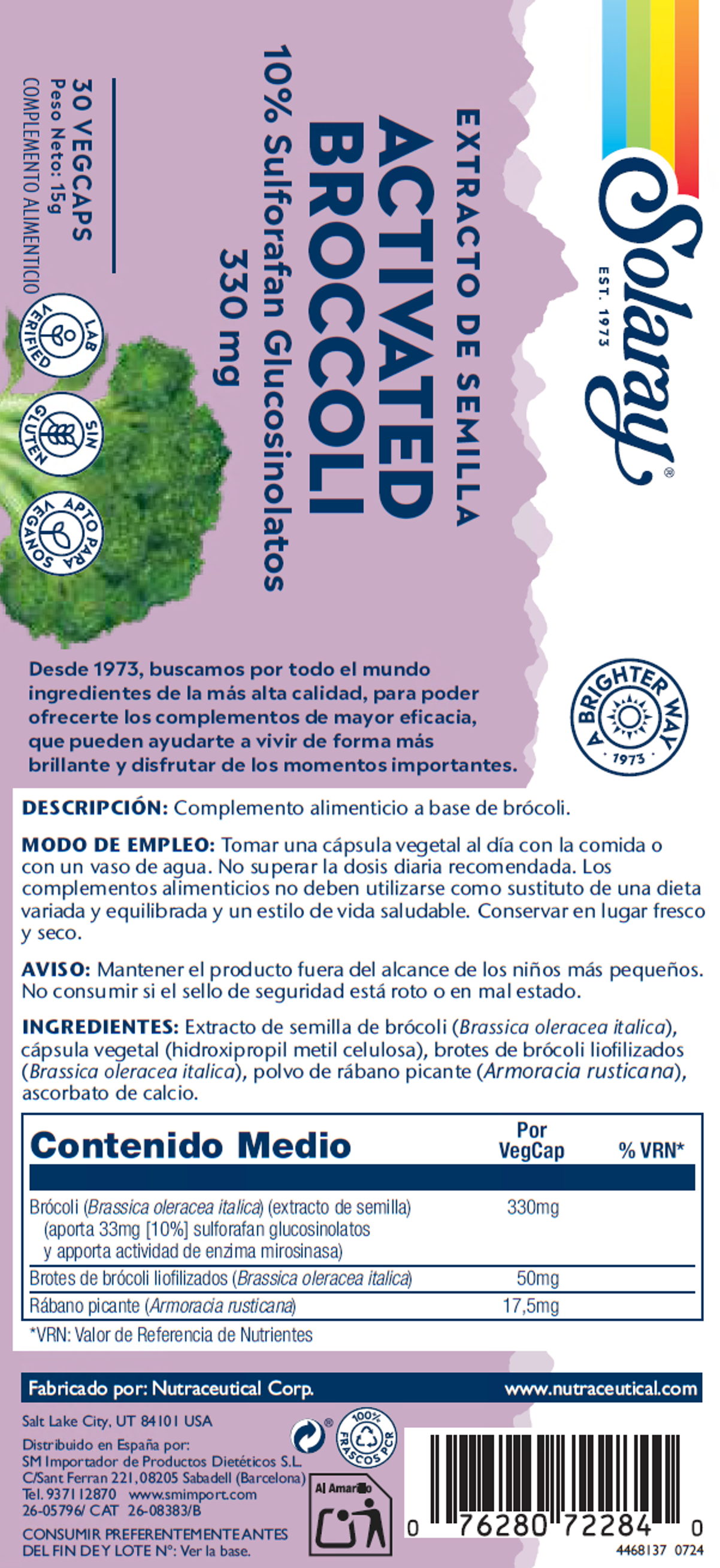 ACTIVATED BROCCOLI - 30 VEGCAPS