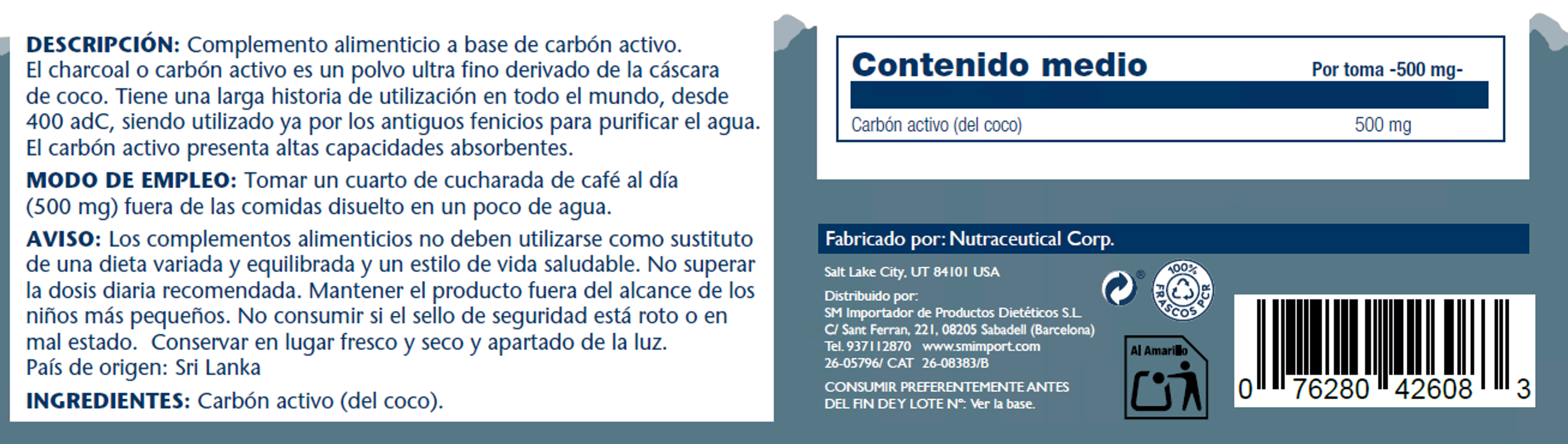 POLVO CHARCOAL ACTIVATED  - 150 G