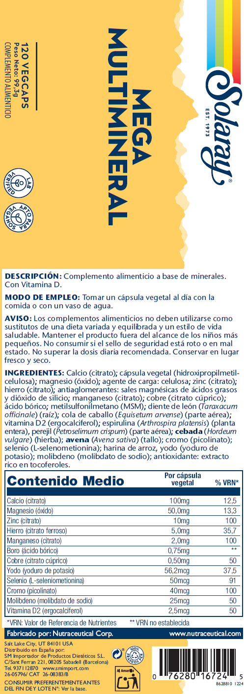 MEGA MULTIMINERAL - 120 VEGCAPS