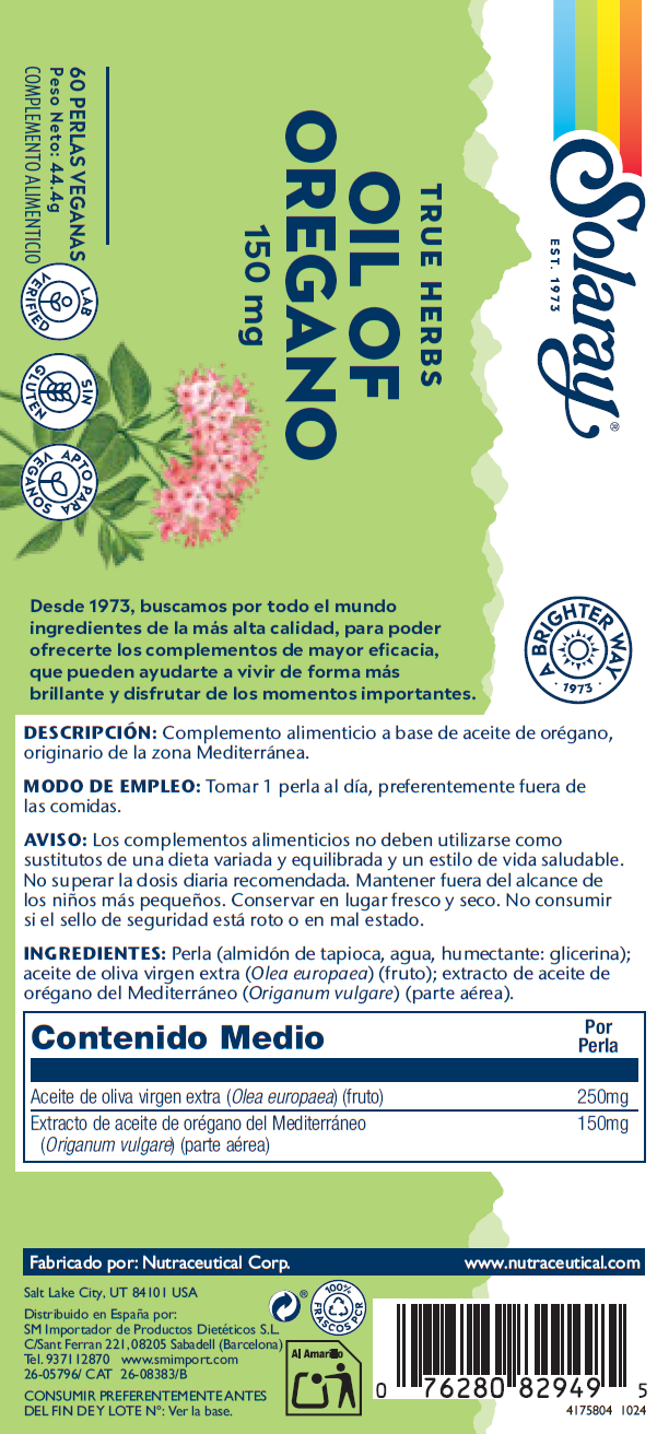 OIL OF OREGAN - 60 PERLAS