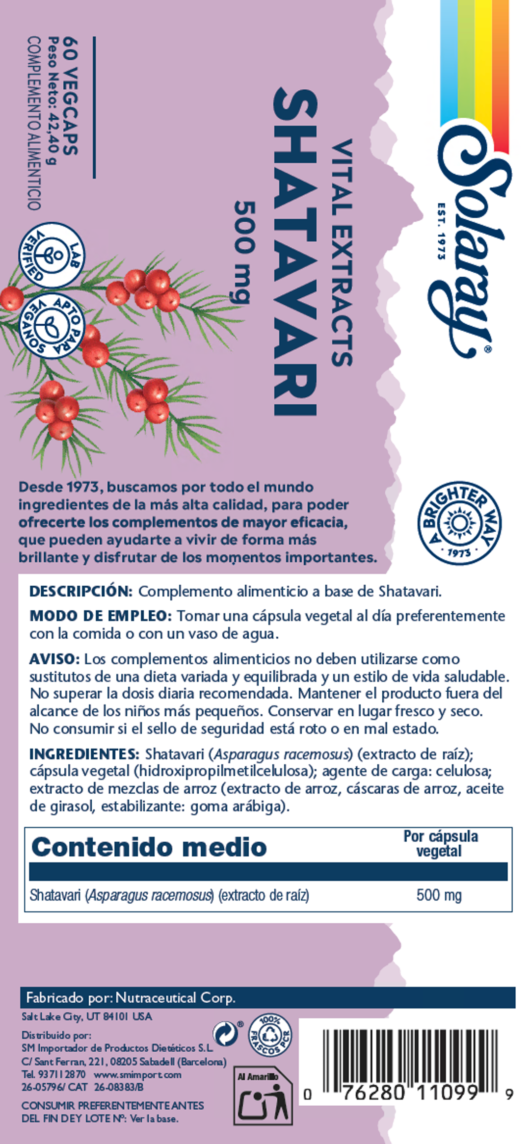 SHATAVARI - 60 VEGCAPS