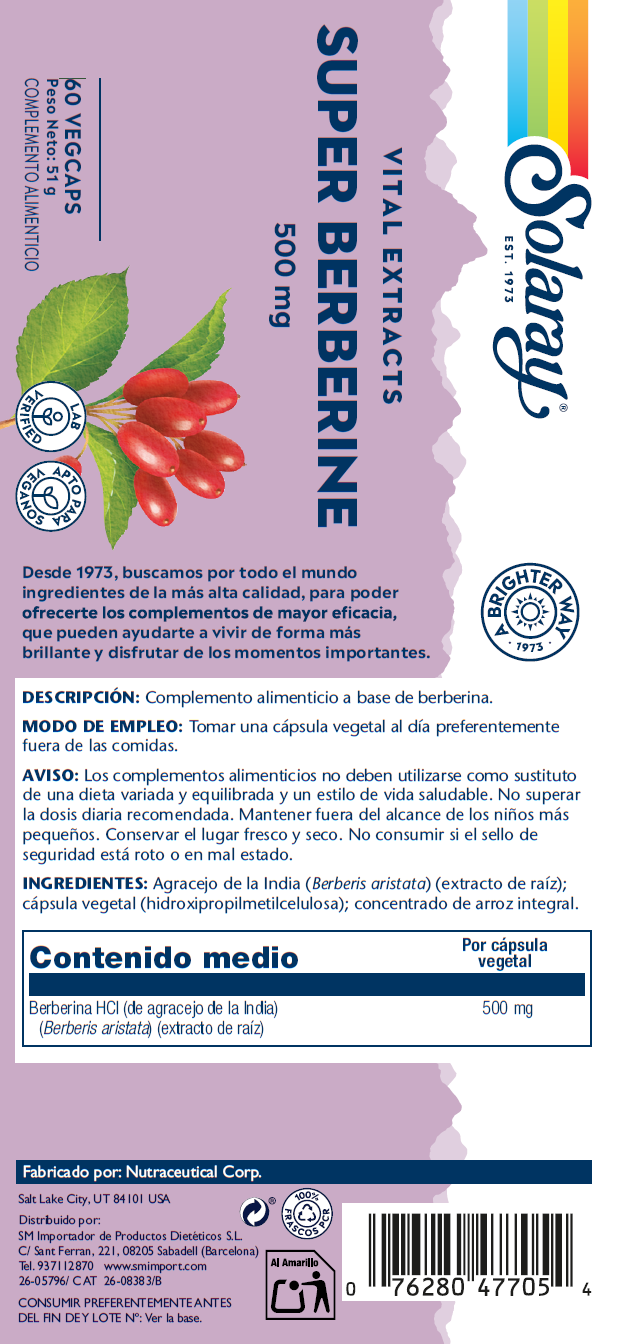 SUPER BERBERINE - 60 VEGCAPS