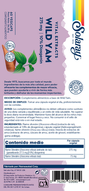 WILD YAM - 60 VEGCAPS