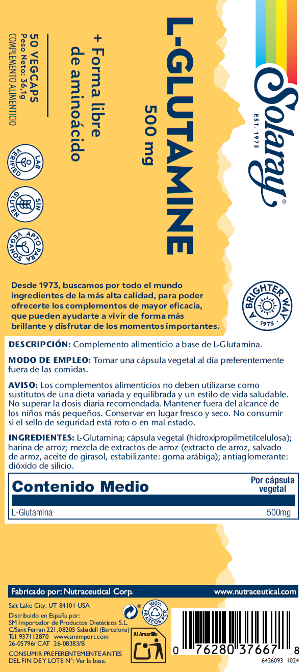 L- GLUTAMINE - 50 VEGCAPS