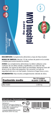 MYO INOSITOL  - 57 GRAMOS