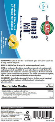 KRILL OMEGA 3  500MG. - 60 PERLAS(ES)