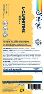 L- CARNITINE - 30 VEGCAPS