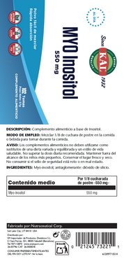 MYO INOSITOL  - 57 GRAMOS
