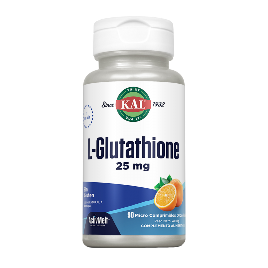 L-GLUTATION 25MG - 90COMPRIMIDOS SUBLINGUALES SABOR NARANJA