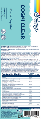 COGNI CLEAR - 60 VEGCAPS