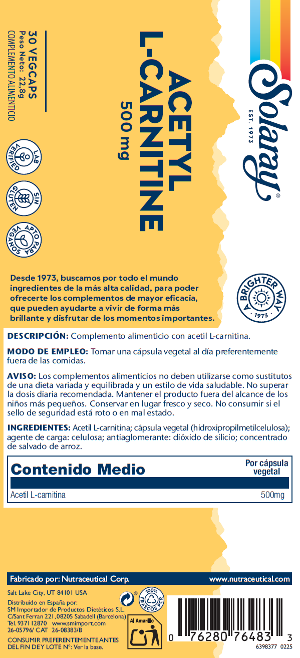ACETYL L-CARNITINA - 30 VEGCAPS