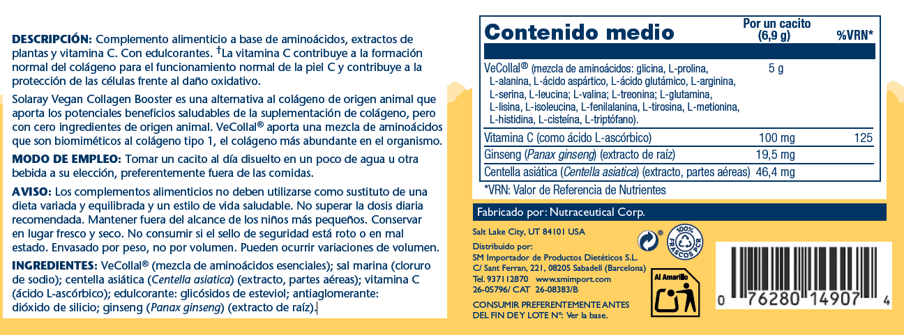 BOOSTER VEGAN COLLAGEN - 173 GR