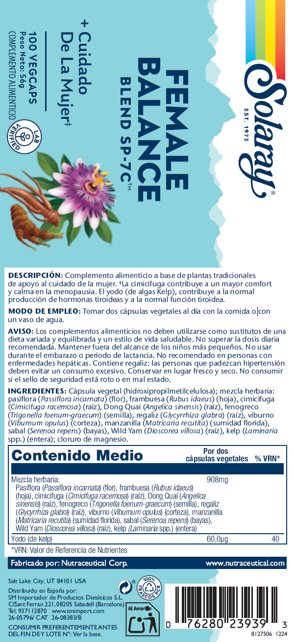 FEMALE BALANCE - 100 VEGCAPS